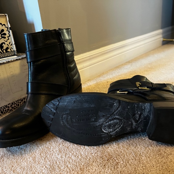 Leather Ankle Buckle Strap Boots (NEW) - Picture 4 of 6